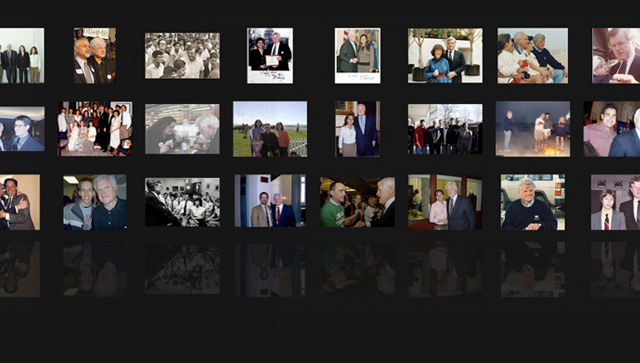 Images of photos with Senator Kennedy submitted through the site